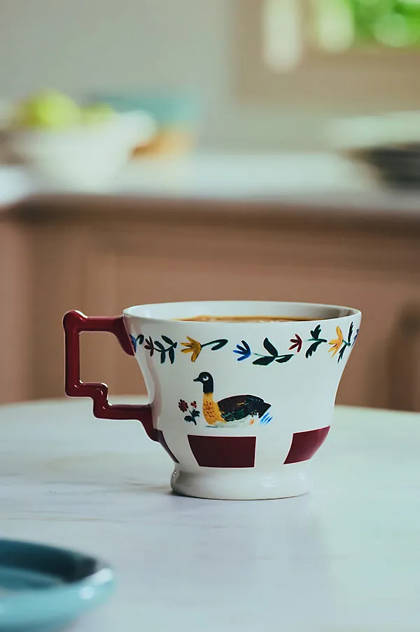 Alana Stoneware Mug - Purple by Anthropologie