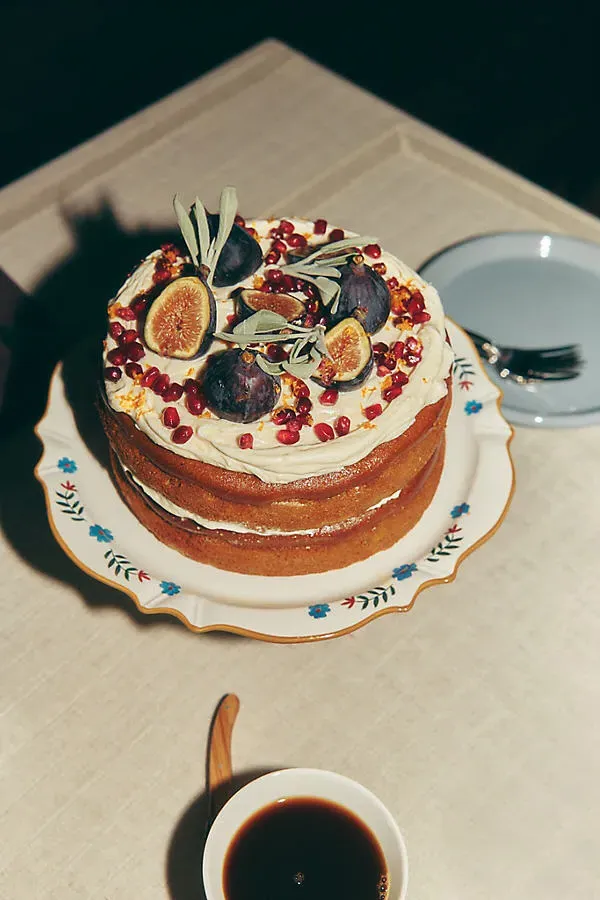 Alana Stoneware Radish Cake Stand by Anthropologie