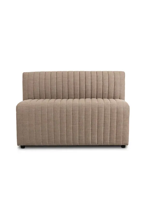 Alexander Modular Dining Bench - Brown, Linen product