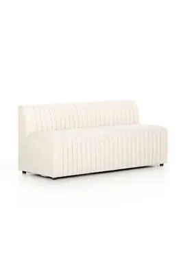 Alexander Modular Dining Bench - Ivory, Polyester by Anthropologie, alternate view