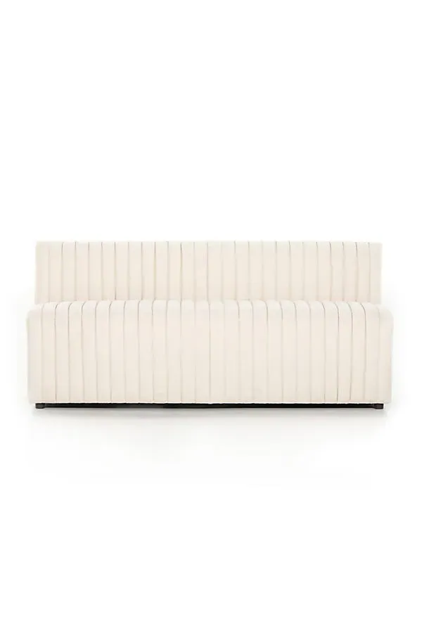Alexander Modular Dining Bench - Ivory, Polyester by Anthropologie
