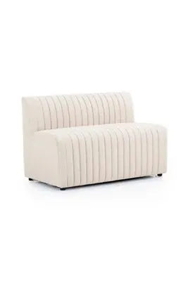 Alexander Modular Dining Bench - Ivory, Polyester product