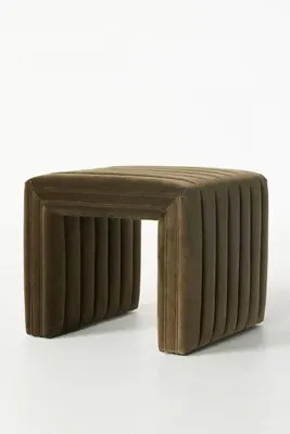 Alexander Velvet Ottoman - Green product