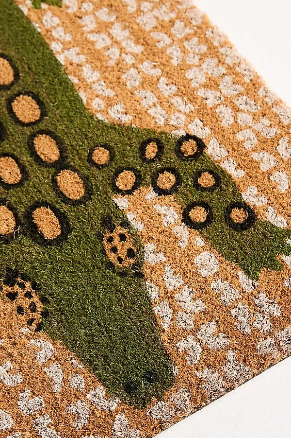 Alligator Coir Printed Doormat - Green product