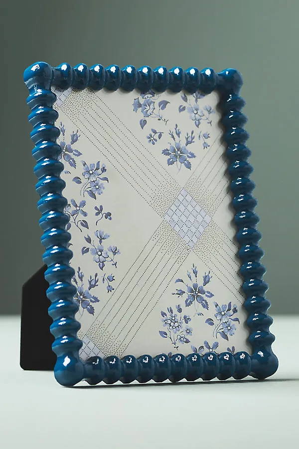 Amelia 5x7 Photo Frame - Blue, Wood by Anthropologie