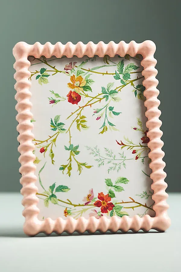 Amelia 5x7 Photo Frame - Pink, Wood by Anthropologie