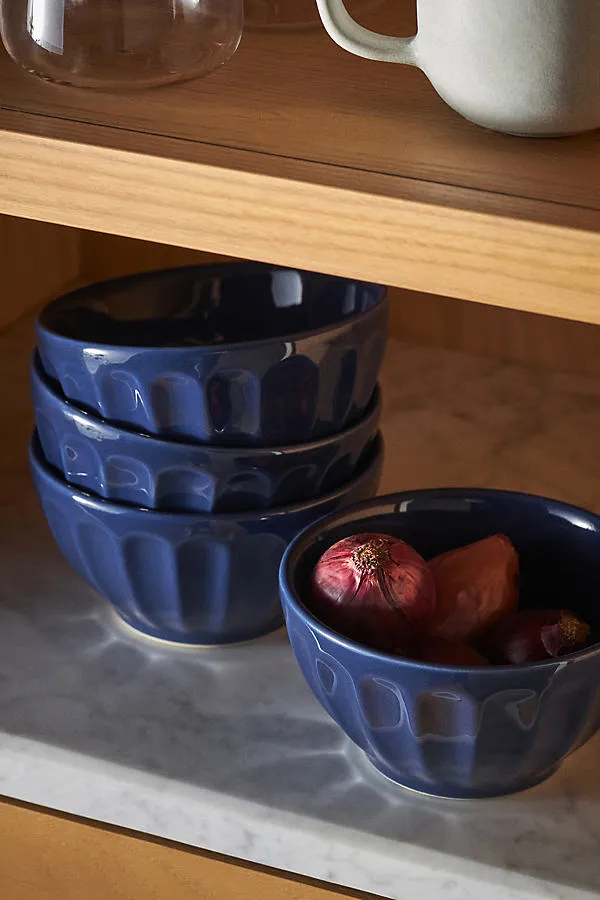 Amelie Latte Cereal Bowls Set of 6 - Blue product