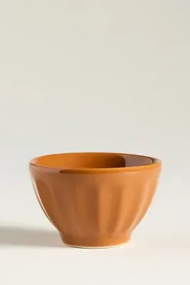 Amelie Latte Nut Bowls Set of 4 - Orange, Stoneware by Anthropologie, image 2