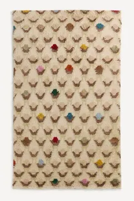 Amity 5x8 Geometric Shag Rug - Wool by Anthropologie, image 2