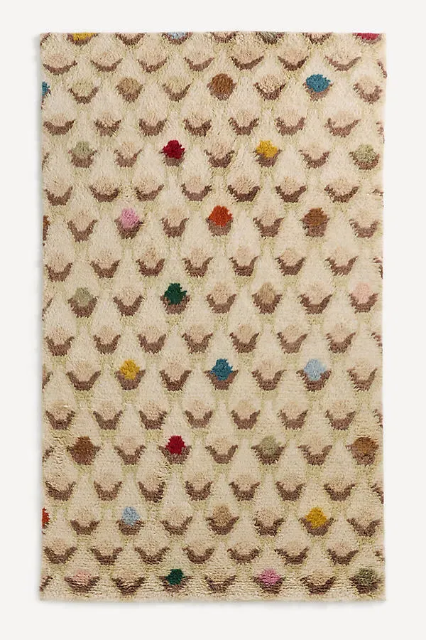 Amity Geometric Shaggy Rug - Wool product