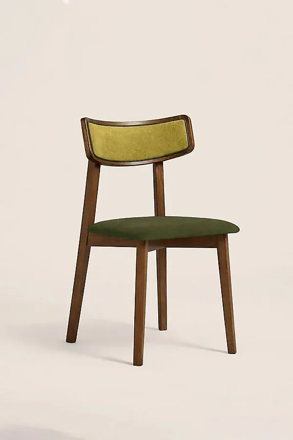 Amy Dining Chairs Set of 2 - Green, Velvet product