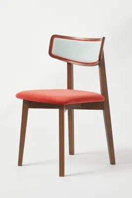 Amy Dining Chairs Set of 2 - Velvet, Walnut Wood product
