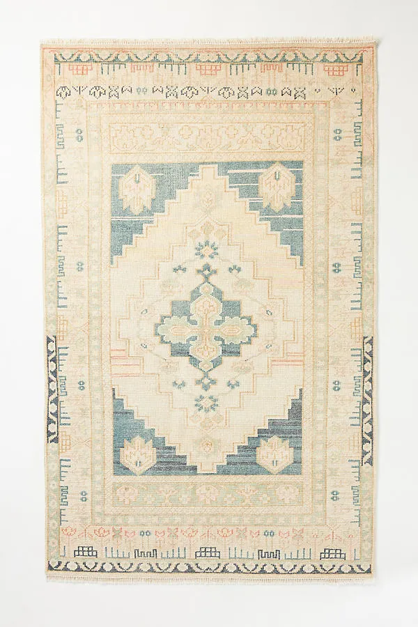 Anadolu 2.5x9 Hand-Knotted Rug - Blue, Wool product