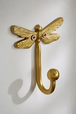 Anastasia Dragonfly Bath Hook - Brushed Brass product