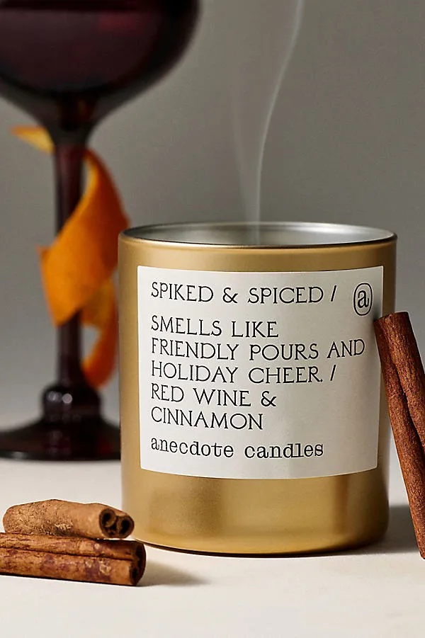 Anecdote Gourmand Spiked & Spiced Boxed Glass Candle - Gold by Anthropologie