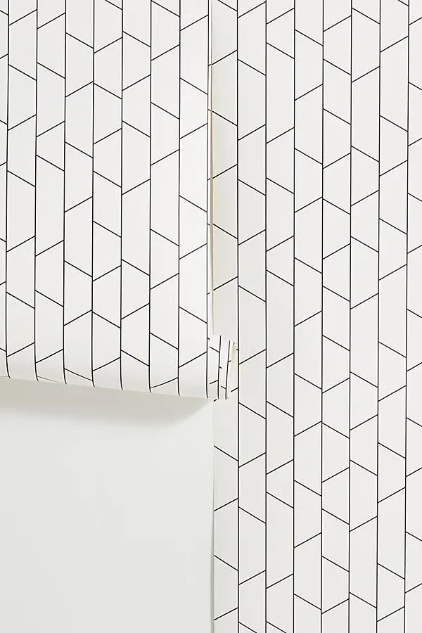 Angle Geometric Wallpaper - White product