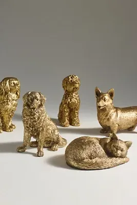 Animal Icon Decorative Object - Gold, Resin by Anthropologie, image 2