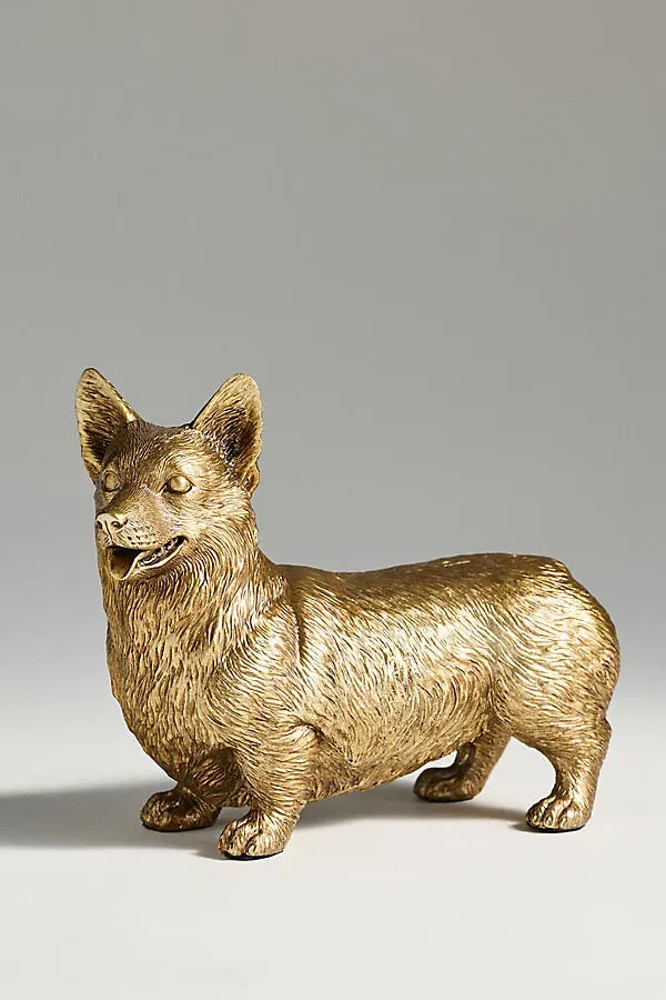 Animal Icon Decorative Object - Gold, Resin by Anthropologie