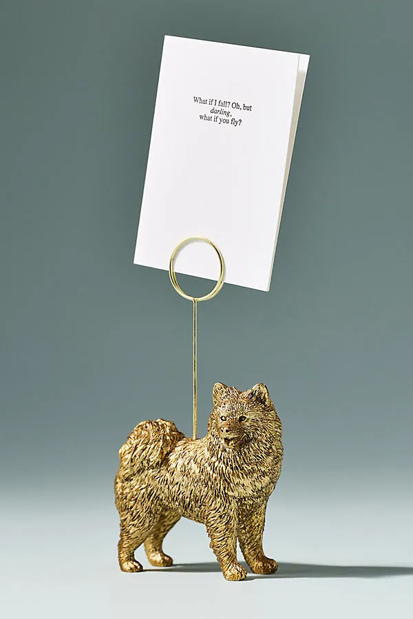Animal Icon Dog Photo Holder - Brown by Anthropologie