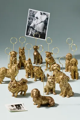 Animal Icon Dog Photo Holder - Yellow product