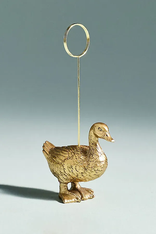 Animal Icon Farm Edition Photo Holder - Gold, Stainless Steel by Anthropologie, image 2