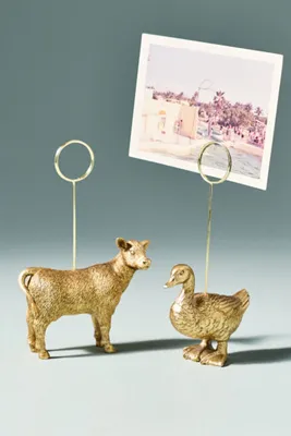 Animal Icon Farm Edition Photo Holder - Stainless Steel by Anthropologie, image 2