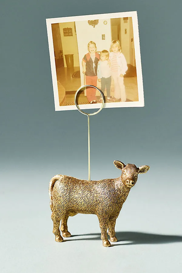 Animal Icon Farm Edition Photo Holder - Stainless Steel by Anthropologie