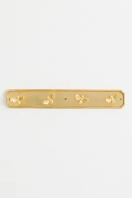 Anneli Bee Metal Hook Rack - Gold, Cast Aluminum product