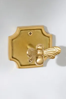 Anneli Brass Bee Bath Hook - Gold, Brass product