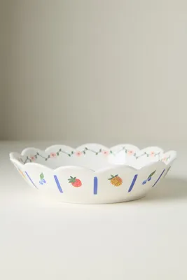 Annette Floral Melamine Pasta Bowl - White product