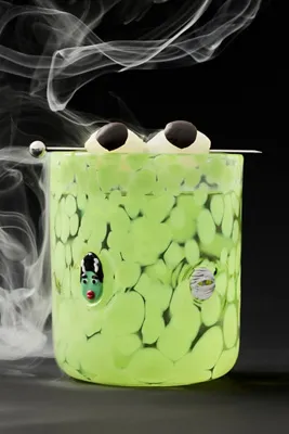 AnthroLiving Mystic Halloween Icon Juice Glass - Green product