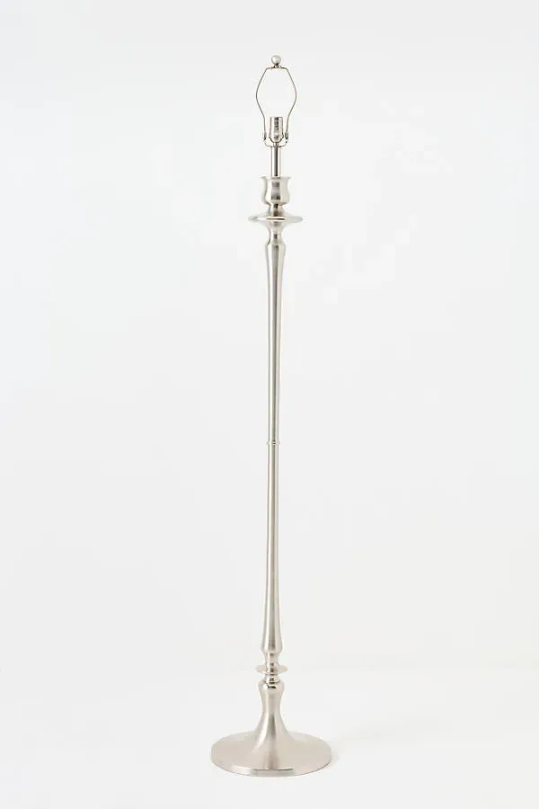 Antique Nickel Floor Lamp Base - Silver, Aluminum product