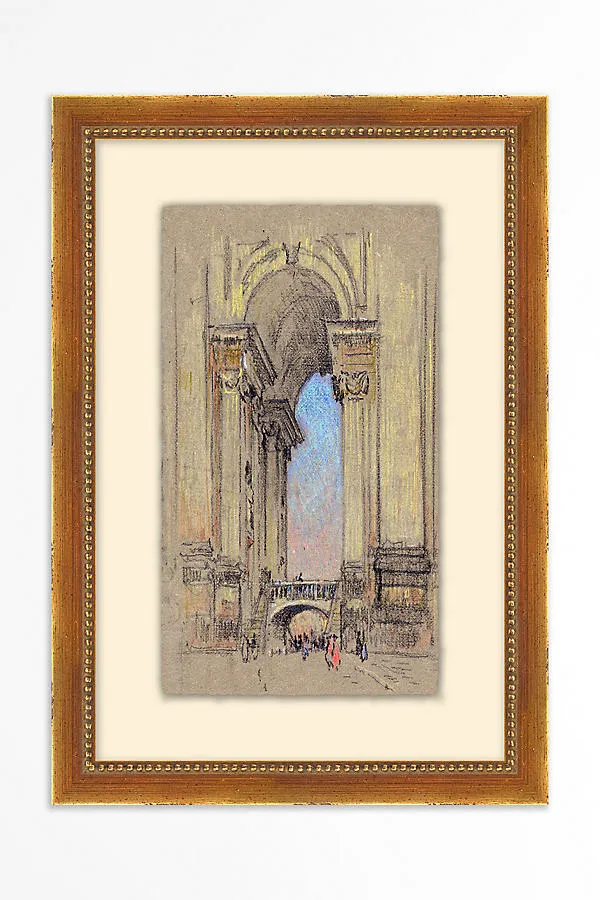 Arches with a View Giclee Wall Art - Beige product