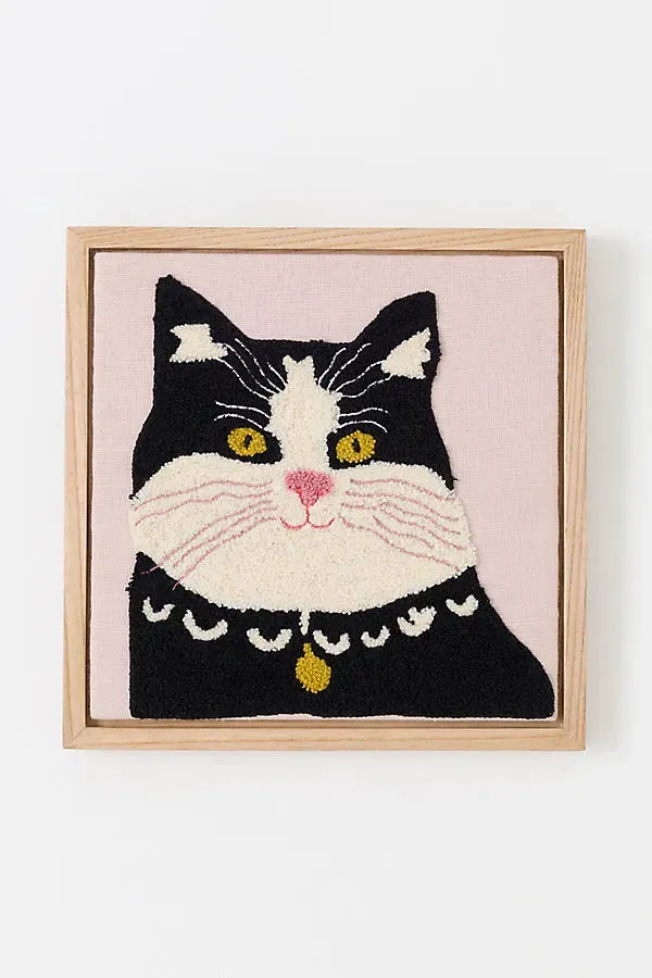 Arden Tufted Animal Wall Art - Pink, Linen product