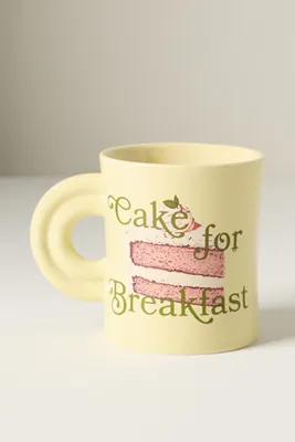 Ariane Daisy Decal Mug - Yellow, Stoneware product