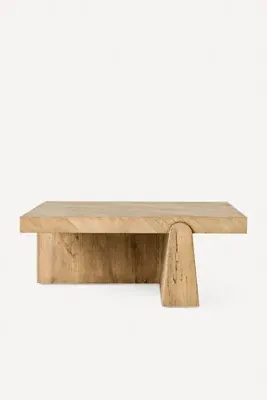 Arla Round Coffee Table - Brown, Reclaimed Oak product