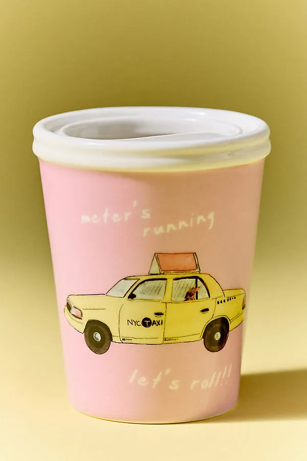 Ashe Demi Sipper - Pink, Stoneware by Anthropologie