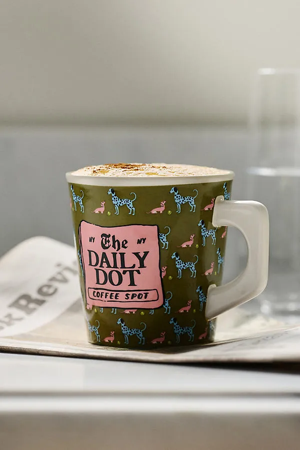Ashe Stoneware Mug - Black by Anthropologie