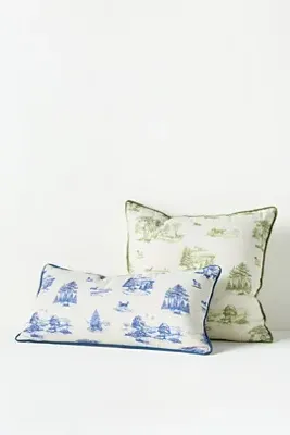 Aspen Toile Square Cushion - Cotton alternate view