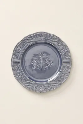 Aster Portuguese Dinner Plates Set of 4 - Blue, Stoneware by Anthropologie, alternate view
