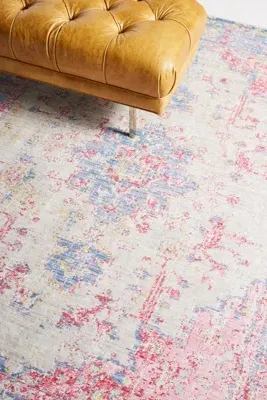 Aster Runner Rug - Blue, Polyester product