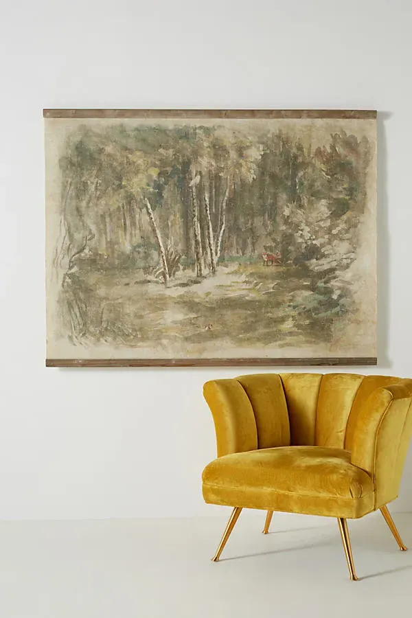 Athena Fox Forest Tapestry - Green product