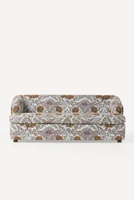 Athena Jylin Jacquard Sleeper Sofa - White, Polyester product