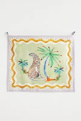 Ayana Animal-Print Tapestry - Green, Cotton product