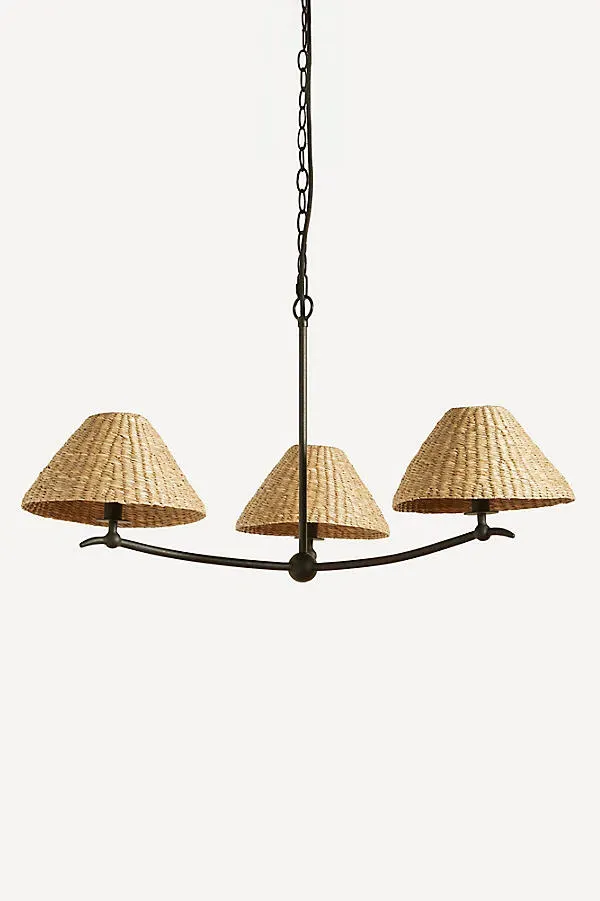 Bainbridge Seagrass Chandelier - Beige product