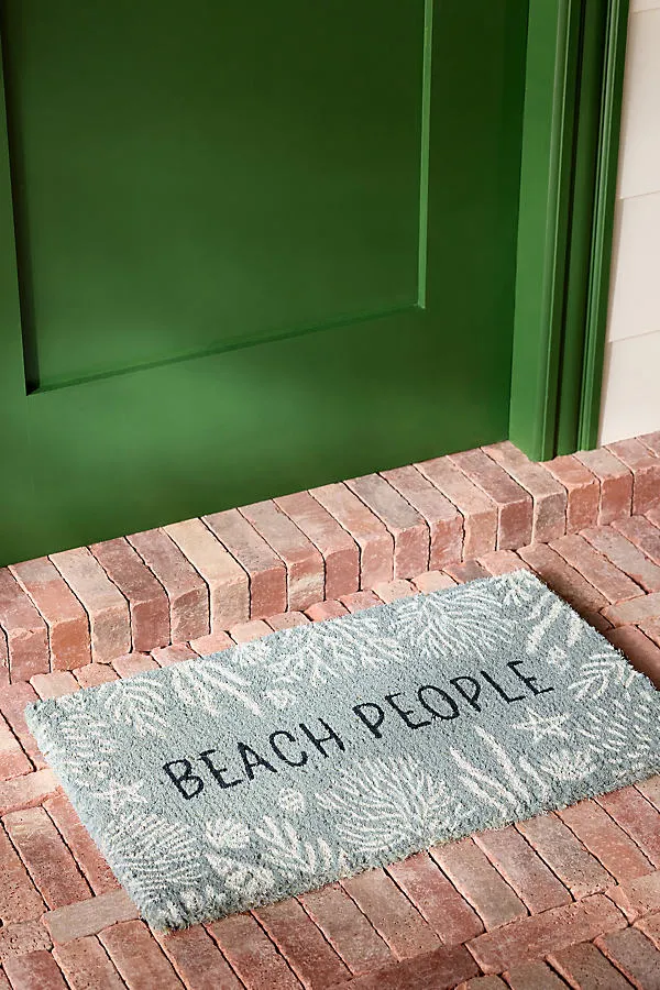 Beach People Printed Coir Doormat - Blue product