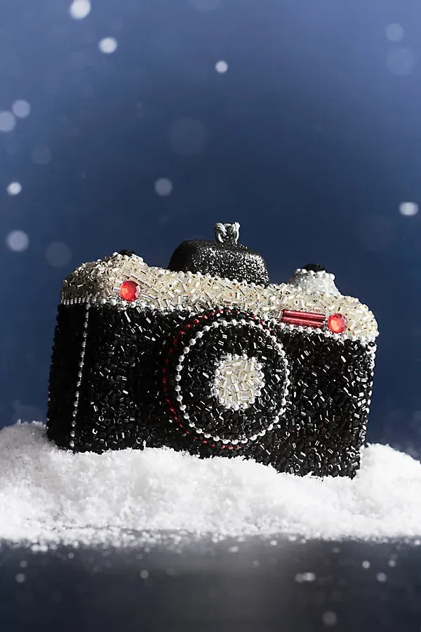 Beaded Analog Ornament - Plastic by Anthropologie