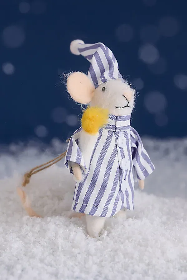 Bedtime Mouse Felt Tree Decoration by Anthropologie