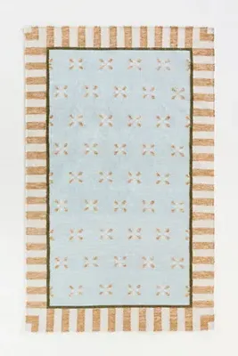 Bellus 3x5 Flatwoven Indoor/Outdoor Striped Rug - Blue, Polyester by Anthropologie, image 2
