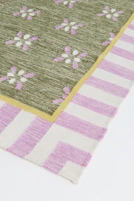 Bellus 5x8 Flatwoven Indoor/Outdoor Striped Rug - Green, Polyester product